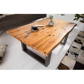 👉 Salon tafel hout Salontafel Genesis 110cm Massief Acacia - 37429