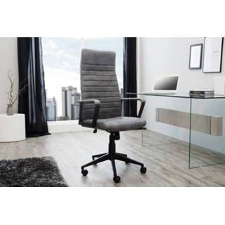 👉 Bureau stoel grijs Bureaustoel Lazio High Vintage - 37076