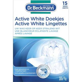 👉 Dr. Beckmann Active White Sheets 15 stuks