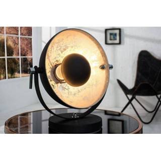 👉 Tafel lamp zilver zwart Tafellamp Studio 40cm Zwart/Zilver - 37222