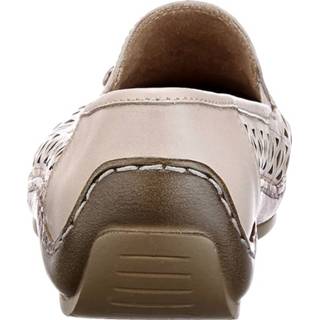👉 Instappers beige glad leer effen vrouwen Mit Anti-Shocksysteem Instapper Reflexan 4036469091651