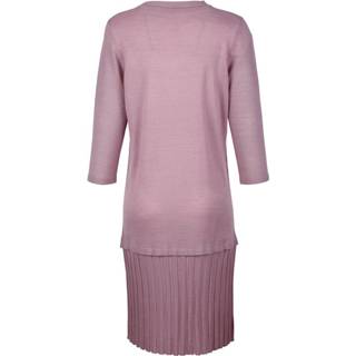 👉 Gebreide jurk roze kunstvezels effen vrouwen zeer comfortabel Paola 4055714847683 4055714847720