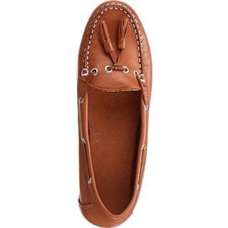 👉 Vrouwen effen echt leer bruin glad Mocassin Liva Loop Cognac 4055705659899 4055705659936