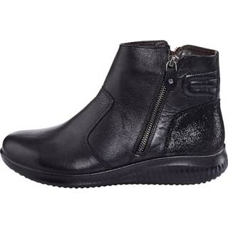 👉 Enkel laarzen glad leer zeer comfortabel vrouwen effen zwart Enkellaarsje Naturläufer 4055705170806