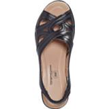 👉 Sandaal synthetisch zwart effen vrouwen Sandaaltje Julietta 4055705930561