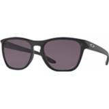 👉 Zonnebril grijs zwart uniseks mannen Oakley - Manorburn S3 (VLT 17%) grijs/zwart 888392555007