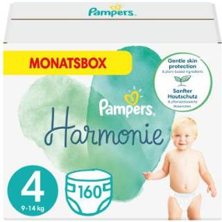 👉 Pamper 4 9 160 jongens Pampers Harmonie maat Maxi - 14 kg maandbox luiers 8006540156445