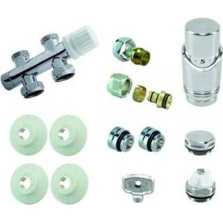 👉 Onderblok chroom Set compleet recht 16x2,0 in blister, 8718053672144