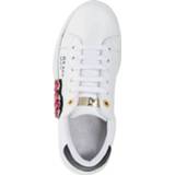 👉 Sneakers glad leer motief vrouwen extra zacht wit Sneaker Studio W Wit::Rood::Zwart 4055706986727