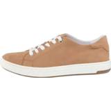 Sneakers gepolsterde binnenzool vrouwen beige effen geruwd leer Sneaker Jana Camel 4059257687980