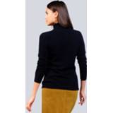 👉 Coltrui marine kasjmier effen vrouwen getailleerd blauw Alba Moda 9008775037185 9008775037253
