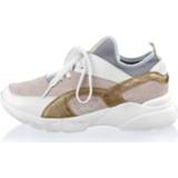 👉 Sneakers vrouwen allover roze zeer comfortabel Sneaker Alba Moda Nude::Wit 4055706868320