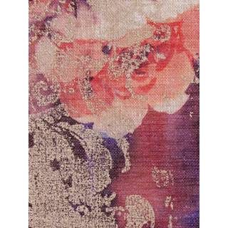 👉 Kussenhoes rood goudkleur polyester motief wonen waardige digitale print Noemi Apelt rood/goudkleur