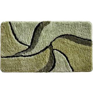 👉 Badmat groen grafisch wonen antisliprug Badmatten Malta Webschatz 4055706188886