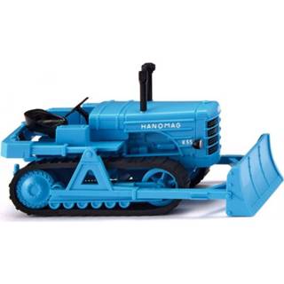 👉 Miniatuurauto blauw kunststof unisex lichtblauw WIKING Hanomag K55 rupstractor 1:87 4006190844369