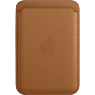 👉 Portemonnee bruin leder Apple Wallet MagSafe Flip Case iPhone 12 mini Saddle Brown