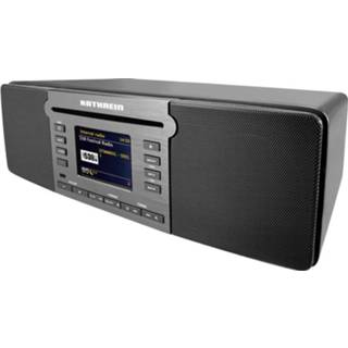 👉 Tafelradio zwart Kathrein DAB+ 100 FM, DAB+, Bluetooth, WiFi, CD 4021121548772