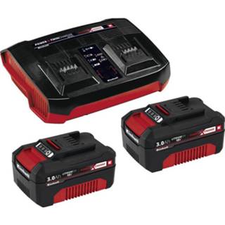 👉 Einhell Power X-Change 2x 3Ah & Twincharger Kit 4512083 Accu en acculader voor gereedschap 18 V 3 Ah Li-ion 4006825638509