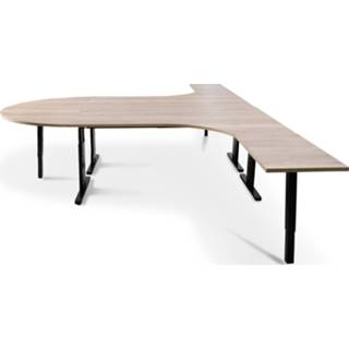 👉 Oak Light Bench werkplek T-line Wing - 2 personen