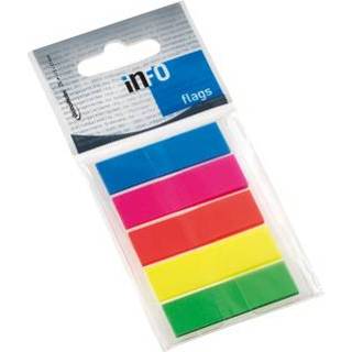 👉 Info flags 12,5x43mm assorti blister à 5 kleuren