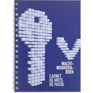 Wachtwoordenboek Kangaro blauw met 64 bladzijde 105x147mm spiraal