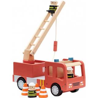 👉 Brandweer wagen houten rood Kid's Concept Aiden Brandweerwagen 7340028730590