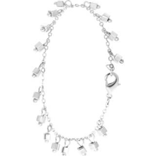 👉 Enkelband zilverkleurig bijoux zilver enkelbandje met bedeltjes 8719802198816
