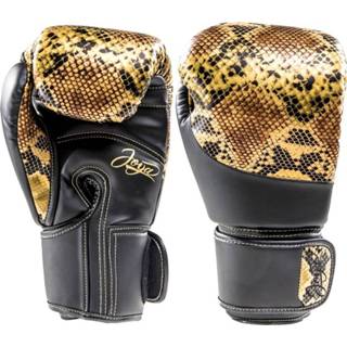 👉 Glove zwart goud synthetisch leer Joya Thailand Kickboxing - Snake Microfiber 8718876022591