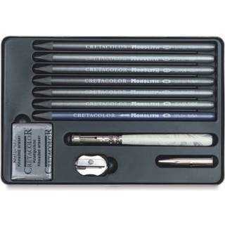 👉 Tekenset graphite One Size GeenKleur Cretacolor MonolithBox 11-delig 9002592204300