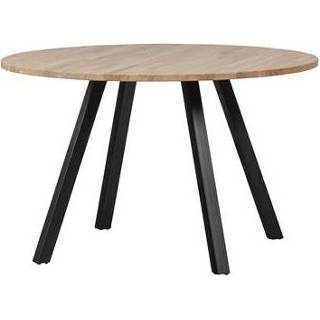 👉 Eettafel bruin hout Woood Tablo Ø 120 cm - 8714713147465