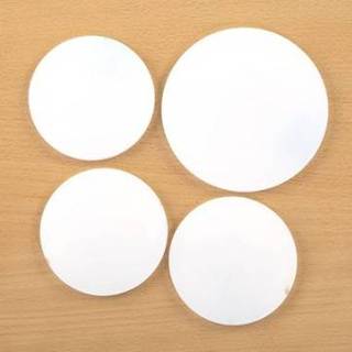 👉 Houten blok acryl transparant Screen Sensation Blanks Rond 9,5 cm 4 stuks 841430193661