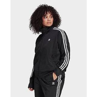 👉 Trainingsjack zwart vrouwen Adidas Originals Adicolor Classics Firebird Primeblue (Grote Maat) - Black Dames 4064055558677