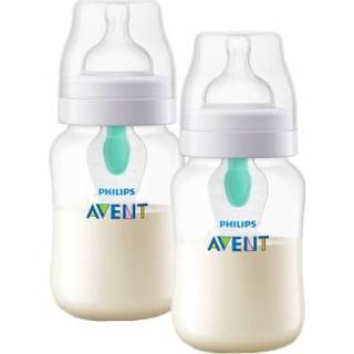 👉 Transparent meisjes transparant Philips Avent Anti-koliekfles SCF813/14 incl. AirFree-ventiel, 260ml, 2 stuks,