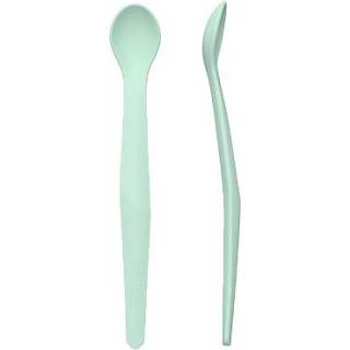 👉 Lepel siliconen silicoon groen meisjes baby's donkergroen Everyday Baby lepel, 2 st. in mint green 7350077265011