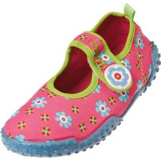 👉 Playshoes  Girls UV-Bescherming Aqua Waterschoenen Bloemen pink - Gr.30/31 - Meisjes
