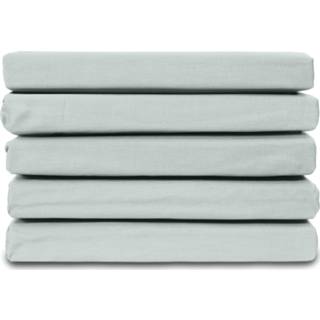 👉 Topper hoeslaken katoen Color-Groen groen Satijnen - Mint 8720289231286
