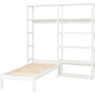 👉 Legplank den massief wit jongens Hoppekids Legplankenset Etage met 8 legplanken en eenpersoonsbed 70 x 160 cm 5706558036366