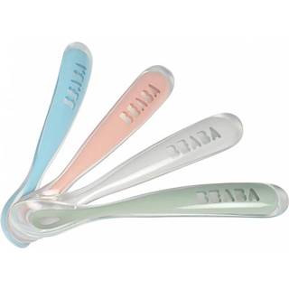 👉 Lepel siliconen rainbow Beaba Eerste Maaltijd 4 Stuks 3384349134655