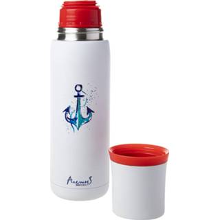 👉 Waterfles RVS One Size Color-Wit AnemosS - Drinkfles Thermosfles 500ml 8681126413121