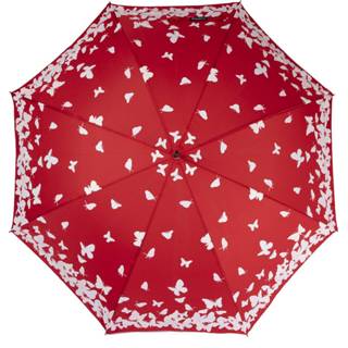 👉 Windp roof paraplu Color-Rood One Size n rood vrouwen BiggDesign Windproof - Dames Stormparaplu Ø100cm 8680025050956