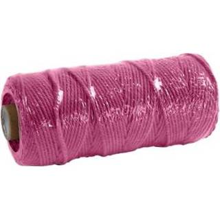 👉 Roze Creotime Katoenkoord 2 mm 100 m 5707167057773