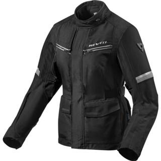 👉 Motorfiet zwart zilver unisex vrouwen Revit Outback 3 Dames motorfiets textiel jas 40 8700001264501