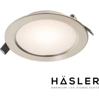 👉 Inbouwspot wit RVS Häsler Volterra Incl. Fase Aansnijding Dimbaar 13.7 cm 8 Watt Warm Set - 1 Spot 8719304928270