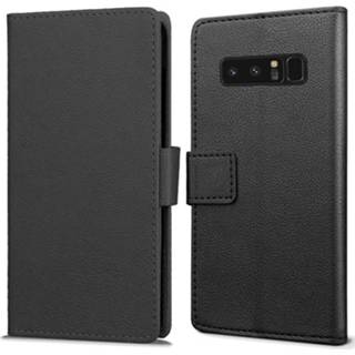 👉 Portemonnee zwarte wallet hoesje Samsung Note 8 8718722523920