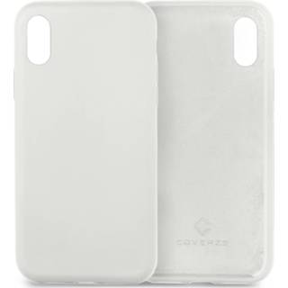 👉 Wit silicone X Xs Coverzs Luxe Liquid case iPhone / (wit) 8720391672755