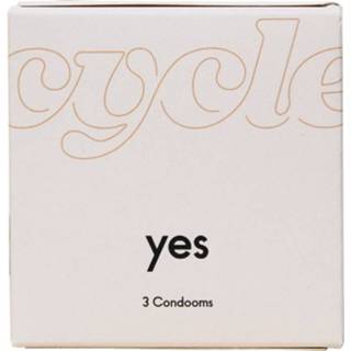 👉 Condoom latex transparant Cycle Yes 3 Vegan Condooms 4013006219020