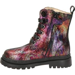 👉 Veterboots leer meisjes zwart Shoesme 8720251285446 872025128546