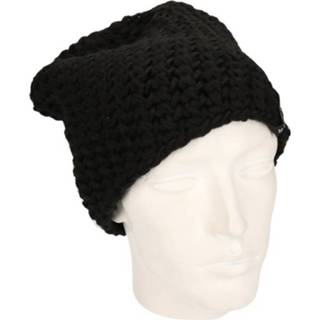 👉 Beanie muts zwart One Size vrouwen Basic voor dames 8719538326897