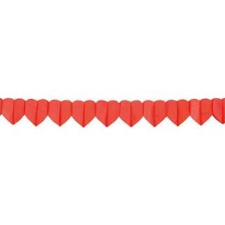 👉 Slinger rode One Size rood 3x hartjes van 4 meter - Valentijn feestartikelen en versieringen 8720147472943