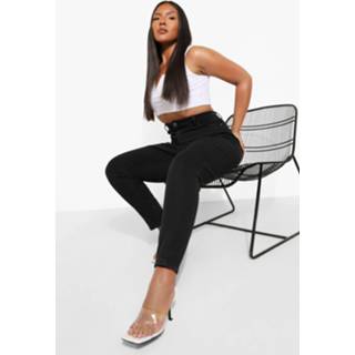 👉 Plus Duurzame Skinny Jeans Met Hoge Taille, True Black